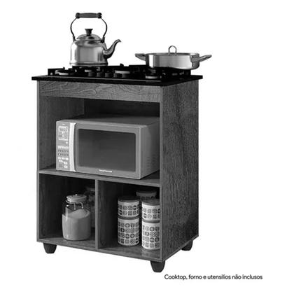 Imagem de Kit Balcão Cooktop 1 Porta Branco Br C/fogão Cooktop 4 Bocas