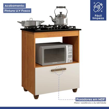 Imagem de Kit Balcão Cooktop Itatiaia com 1 Porta e Fogão Cooktop 4 Bocas