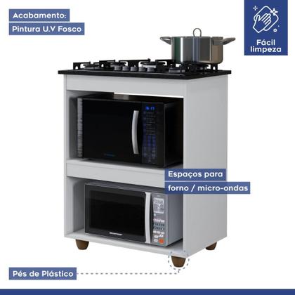Imagem de Kit Balcão Cooktop Turim com Fogão 5 Bocas Itatiaia Itacook Premium