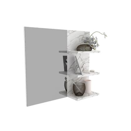 Imagem de Kit Balcão Gabinete BR e Espelheira Mármore BR - Tecno