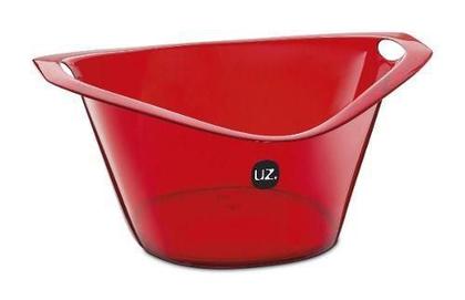 Imagem de Kit Balde de Gelo 8L e 04 Taças 300ml Transparente Vermelho