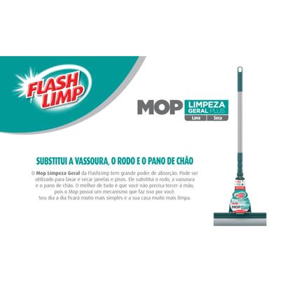 Imagem de Kit Balde Kala 7L Com Mop Plus Limpeza Geral FlashLimp