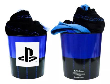 Imagem de Kit Balde Pipoca Com Manta Playstation - Zona Criativa