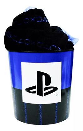 Imagem de Kit Balde Pipoca Com Manta Playstation - Zona Criativa