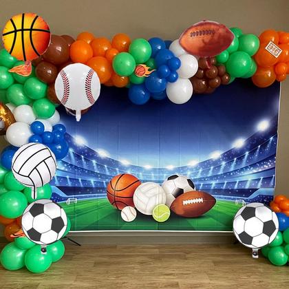 Imagem de Kit Balloon Arch Garland Jobkoo Sports 115 unidades de balão de látex