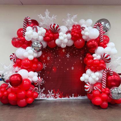 Imagem de Kit Balloon Garland Arch YAOWKY vermelho e branco 124 unidades