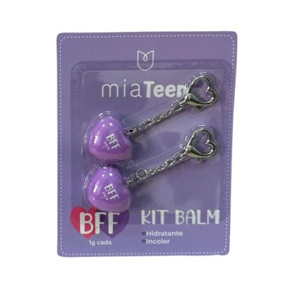 Imagem de Kit Balm BFF com 2 chaveiros - Mia Make - Roxo