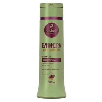 Imagem de Kit Bananeira Pós-Química Haskell Shampoo + Condicionador + Máscara (300mL/g)