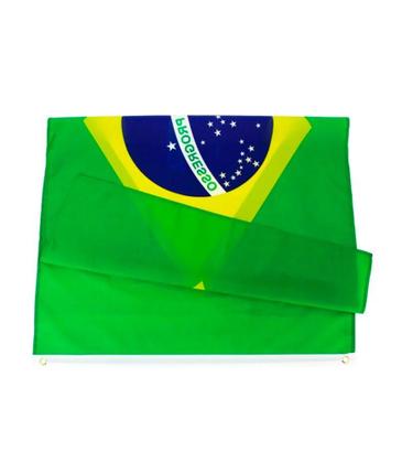 Imagem de Kit Bandeira Do Brasil + Bandeira De Israel 1,50 X 0,90 Mts - EB