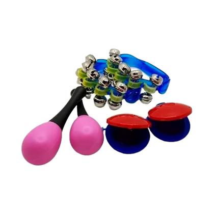 Imagem de Kit Bandinha Infantil 10 Instrumentos De Percussão Com Mochila PHX TZ10