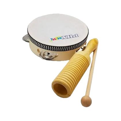 Imagem de Kit Bandinha Infantil 10 Instrumentos De Percussão Com Mochila PHX TZ10