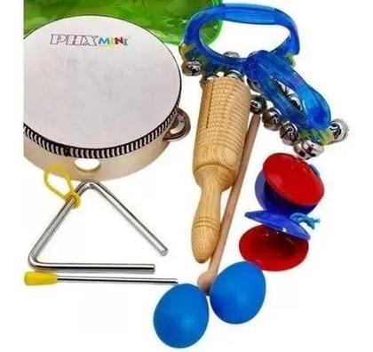 Imagem de Kit Bandinha Infantil Phx Tz10-1 C/10 Instrumentos Com Mochila