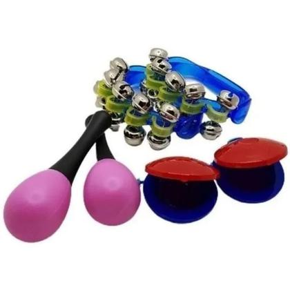 Imagem de Kit bandinha phx c/dez instrumentos infantis c/ mochila tz10-1