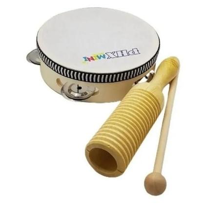 Imagem de Kit bandinha phx c/dez instrumentos infantis c/ mochila tz10-1