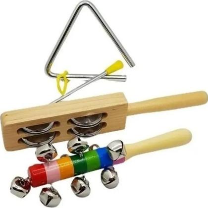 Imagem de Kit bandinha phx c/dez instrumentos infantis c/ mochila tz10-1