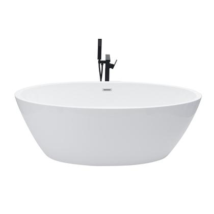 Imagem de Kit Banheira de Imersao Rubi e Misturador de Piso Monocomando Preto Pingoo.casa