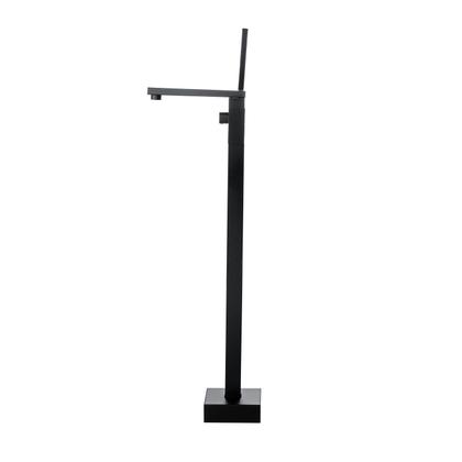 Imagem de Kit Banheira de Imersao Rubi e Misturador de Piso Monocomando Preto Pingoo.casa