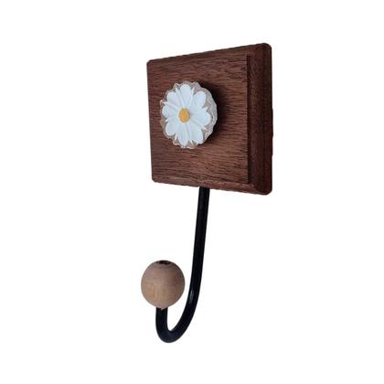 Imagem de Kit Banheiro 3 Peças Toalheiro Cabideiro Porta Papel Papel Com Flores Coloridas