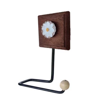 Imagem de Kit Banheiro 3 Peças Toalheiro Cabideiro Porta Papel Papel Com Flores Coloridas