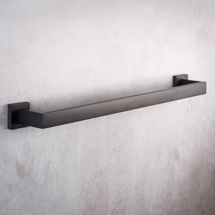 Imagem de Kit Banheiro Aço Inox Premium Preto Fosco 4 Peças