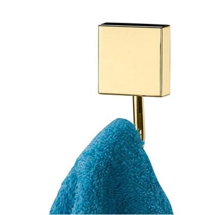 Imagem de Kit Banheiro Dourado Toalheiro + Cabide + Suporte Shampoo +  Papeleira - Ouro Future