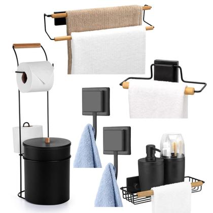 Imagem de Kit Banheiro Eco Design com 6 Acessórios ~ Arthi