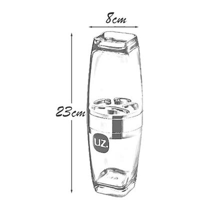 Imagem de Kit Banheiro Lavabo Porta Escova Com Tampa Sabonete Liquido E Porta Algodão Premium
