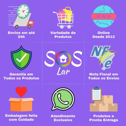 Imagem de Kit Banheiro Lavabo Saboneiteira e Porta Escova Astra Preto