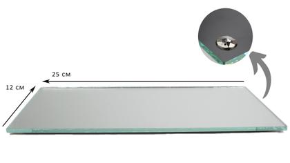 Imagem de Kit Banheiro Lavabo Vidros Luxo C/ Bandeja Vasinho e Enfeite