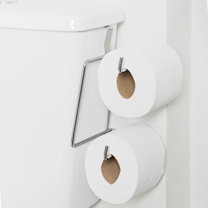 Imagem de Kit Banheiro Porta Shampoo Suporte Papel Higiênico Duplo