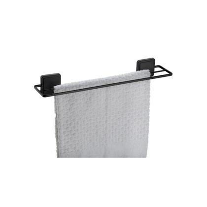 Imagem de Kit banheiro preto fosco 6 peças fixaçao por adesivo Norbond Future