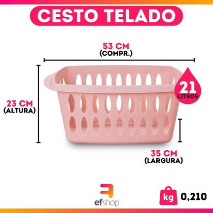 Imagem de Kit Banho Bebê Banheira Saboneteira Lixeiras E Cesto Roupas