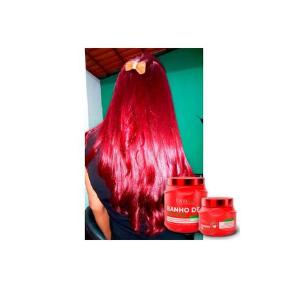 Imagem de Kit Banho de Verniz Morango Brilho Forever Liss