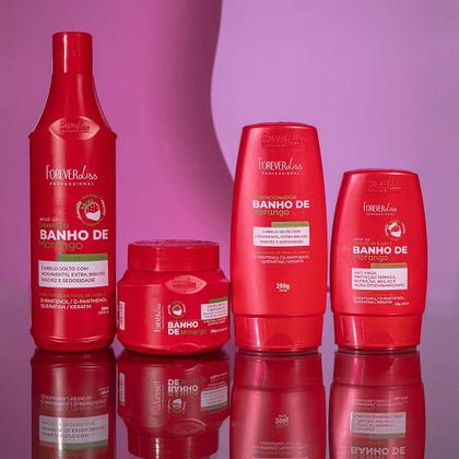 Imagem de Kit Banho de Verniz Morango Completo Forever Liss