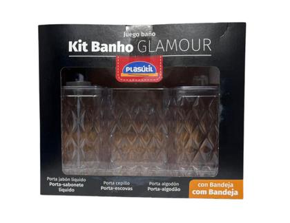 Imagem de Kit Banho Glamour c/ Bandeja