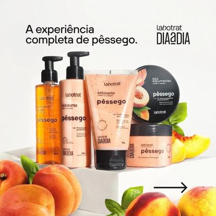 Imagem de Kit Banho Premium Labotrat Pêssego Completo 4 Produtos C/ Sais Corpo E Rosto Cheiro De Fruta