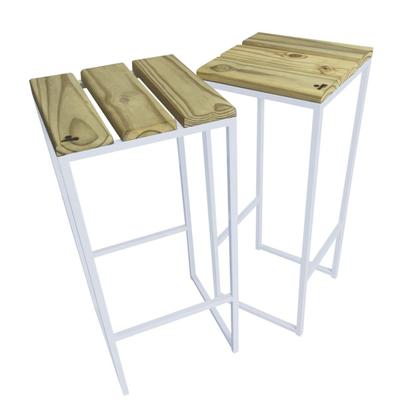 Imagem de Kit Banquetas Strassis Design SD-5040 Cor: Branca