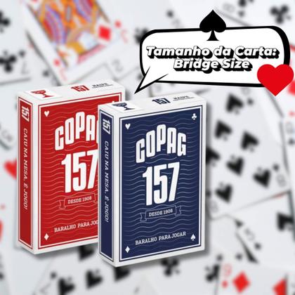 Imagem de Kit Baralho 157 Tradicional Naipe Convencional (Caixa com 12 unidades) Copag - 92053