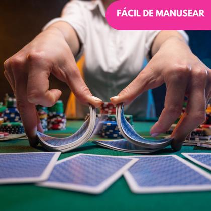 Imagem de Kit Baralho Duplo Profissional Jogo 108 Cartas 100% Plástico Com Estojo Resistente