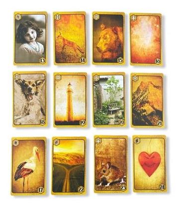 Imagem de Kit Baralho Magia Cartas Ciganas e Porta Tarô Caixa Madeira