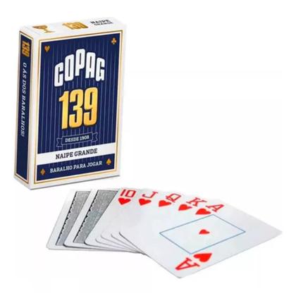 Imagem de Kit Baralho Original Copag Com Toalha De Mesa Lepper 1,5m x 1,5m Ideal para jogar Truco Tranca Cacheta Poker