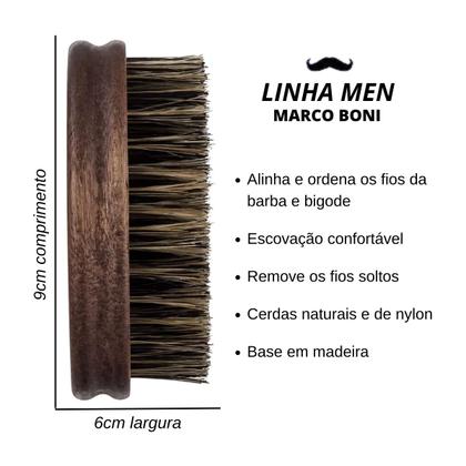 Imagem de Kit Barba Rubra Com Óleo, Shampoo 3x1, Balm  e Escovinhas