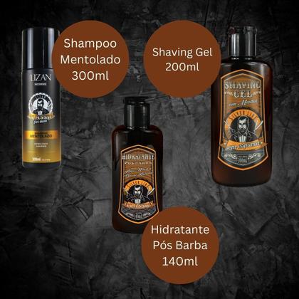 Imagem de Kit Barber Shop Completo Cuidados Masculinos Lizan Classic