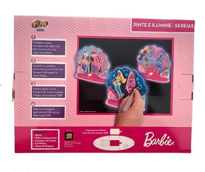 Imagem de Kit Barbie - Pinte e Ilumine - Sereias START