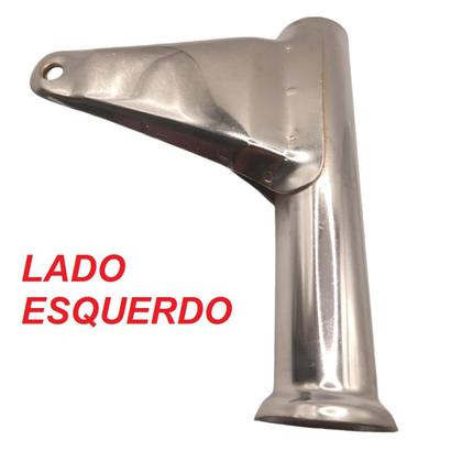 Imagem de Kit Barra Estabilizadora Suporte Farol Cromado e Coxim Cg 99