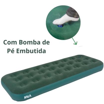 Imagem de Kit Barraca 2 Pessoas 600mm Koala + Colchao Inflavel Solteiro, Bomba de Pe + Lona Multiuso 3 X 2 M Camping