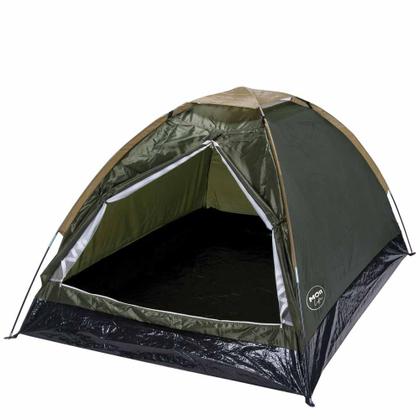 Imagem de Kit Barraca Camping Mor Iglu Verde 2 Pessoas + 2 Colchonetes Acampar Tenda Pesca Viagem Praia Trilha