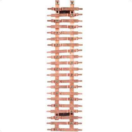 Imagem de Kit Barramento Bifásico 80A para 42 Circuitos com Placa de Policarbonato