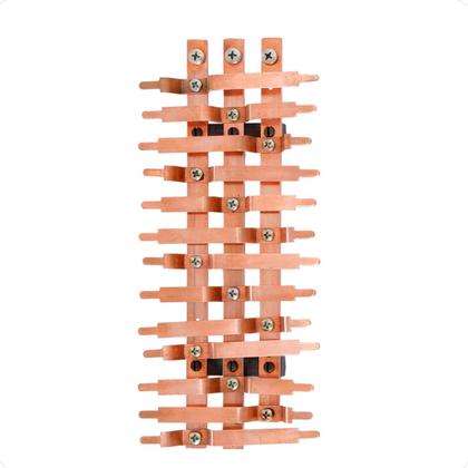 Imagem de Kit Barramento Trifásico 80A para 26 Circuitos com Placa de Policarbonato