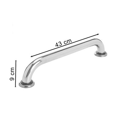 Imagem de Kit Barras De Apoio Aluminio Idosos Deficientes - 1 barra de 30cm + 1 barra de 40cm